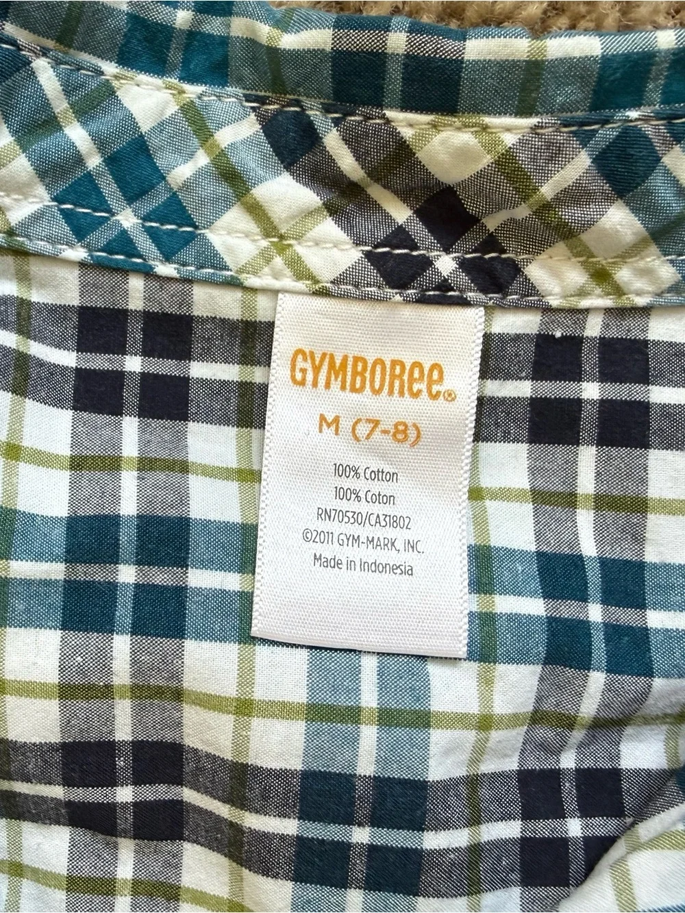 Gymboree classic button